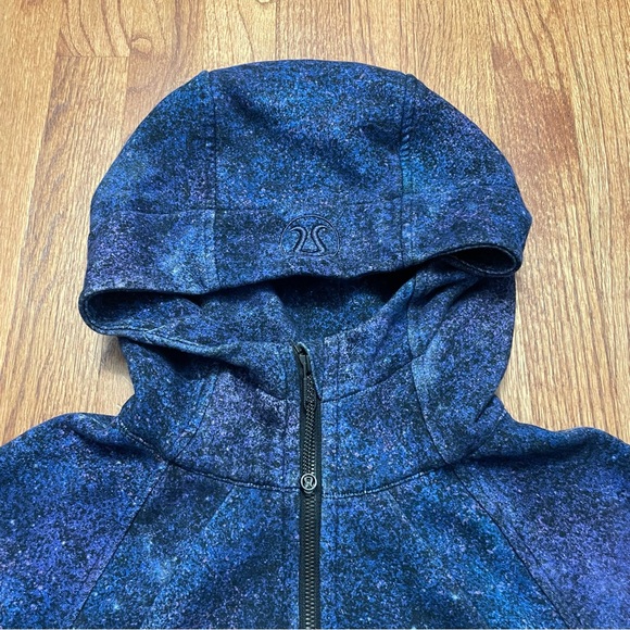 Lululemon Scuba Hoodie Light Cotton Fleece in Polar Lights Blue Multi Jacket 6 - Picture 5 of 16